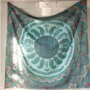 Blue medallion tapestry!